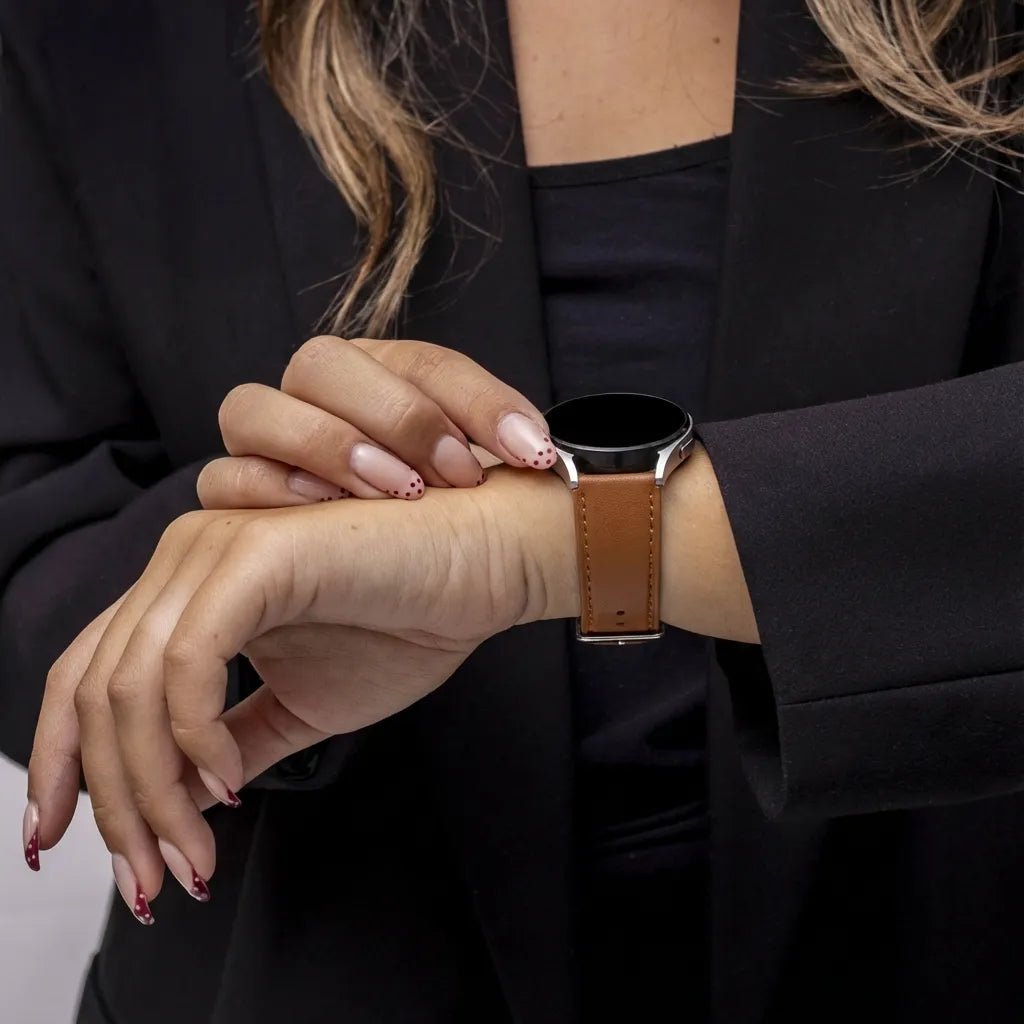 Bracelet cuir moderne Xiaomi Watch S3 (marron)