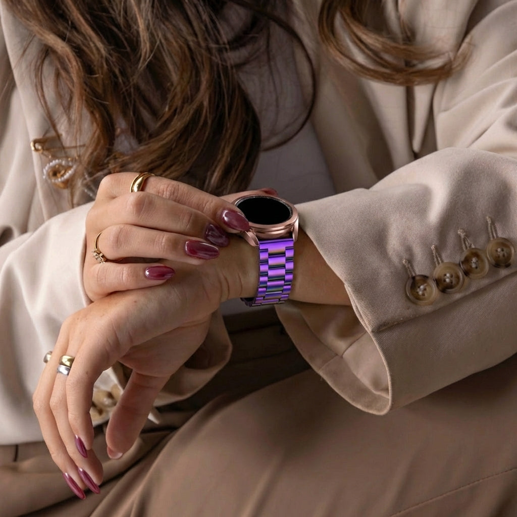 Bracelet acier Samsung Galaxy Watch 3 41mm (arc-en-ciel)