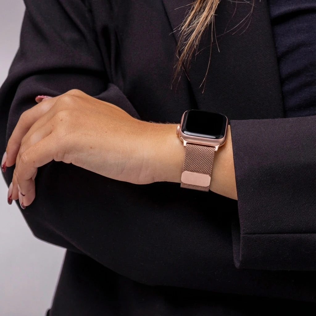 Bracelet Apple Watch Milanais (rose)