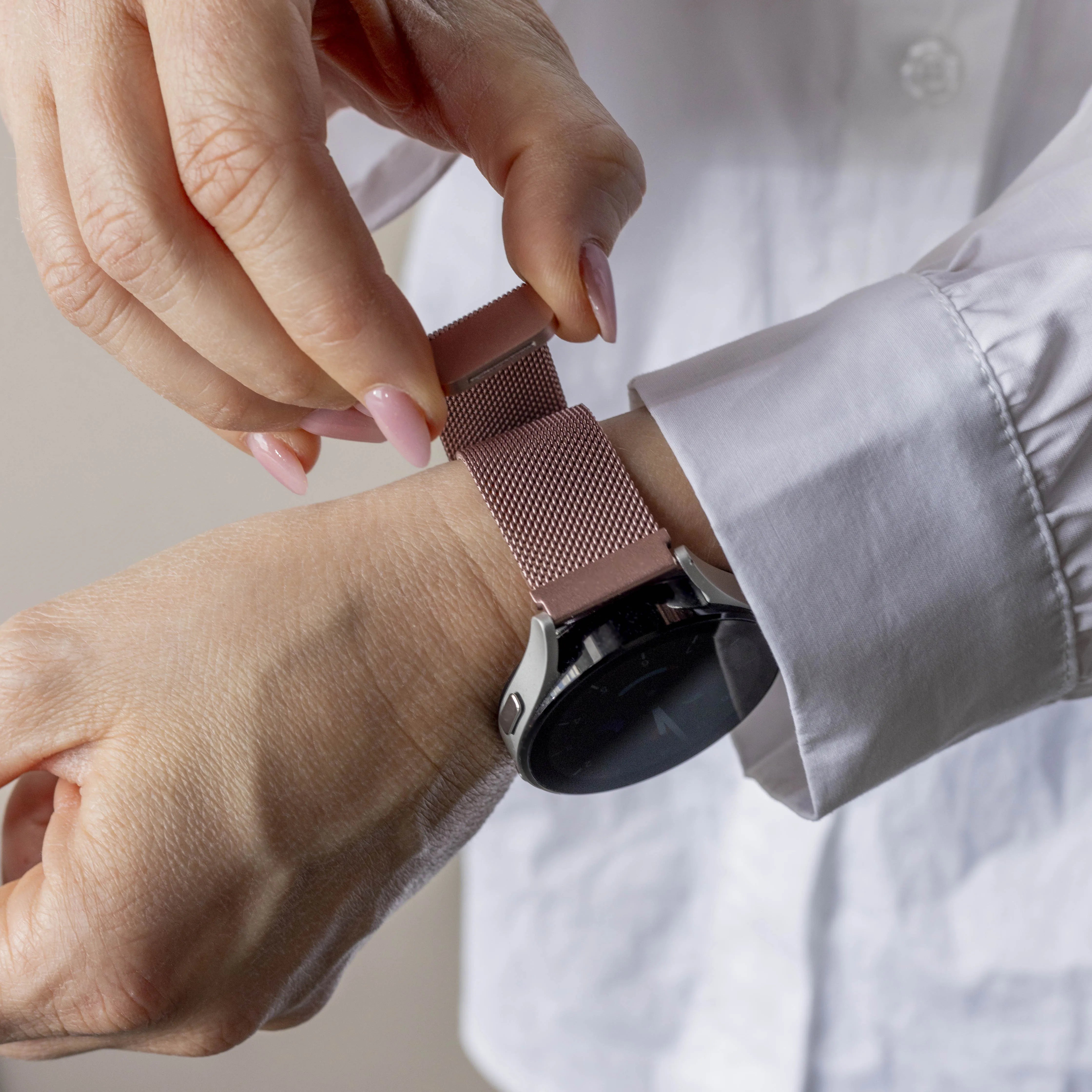 Bracelet Milanais Xiaomi Amazfit GTR (rose)