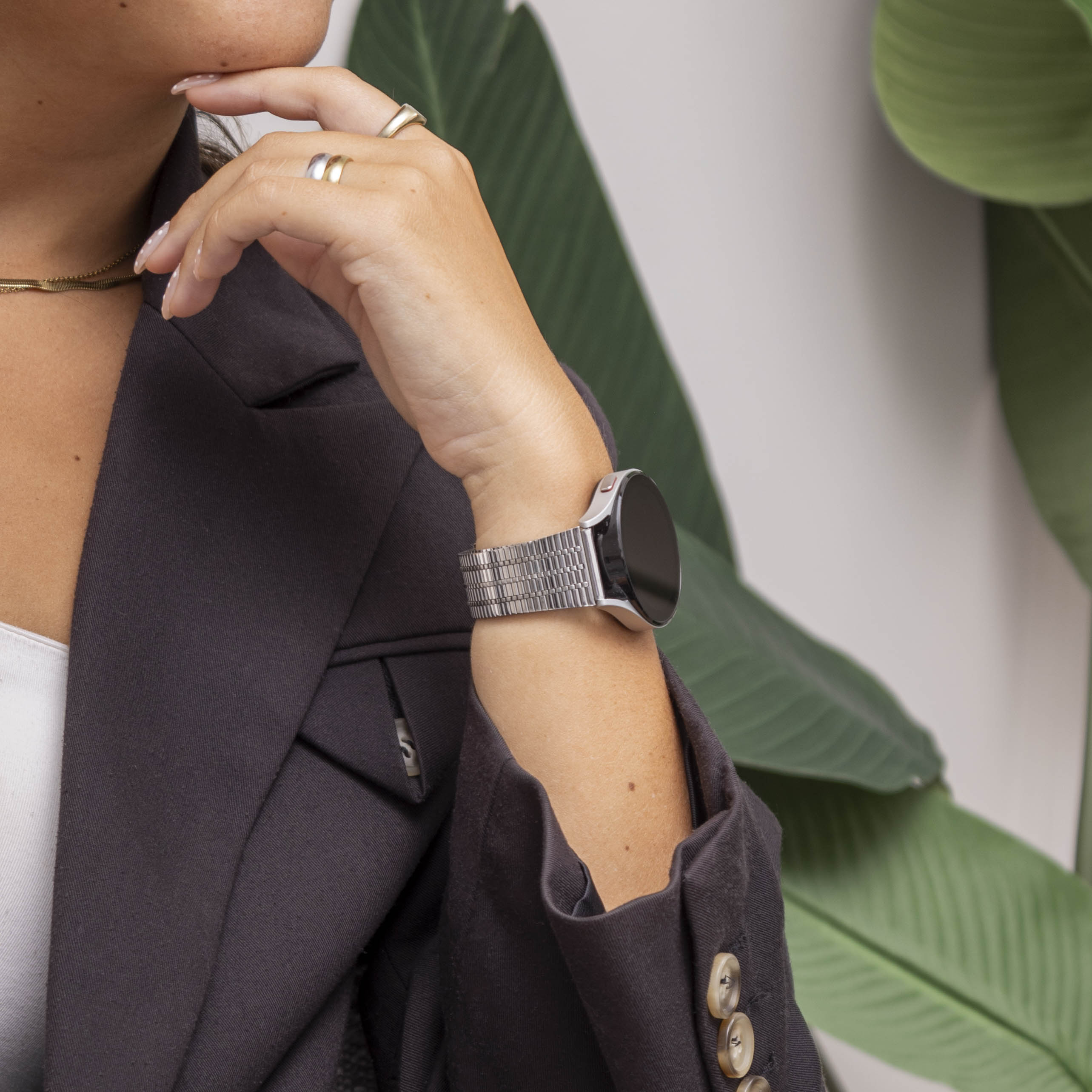 Bracelet acier inoxydable Galaxy Watch 5 - 40mm (argent)