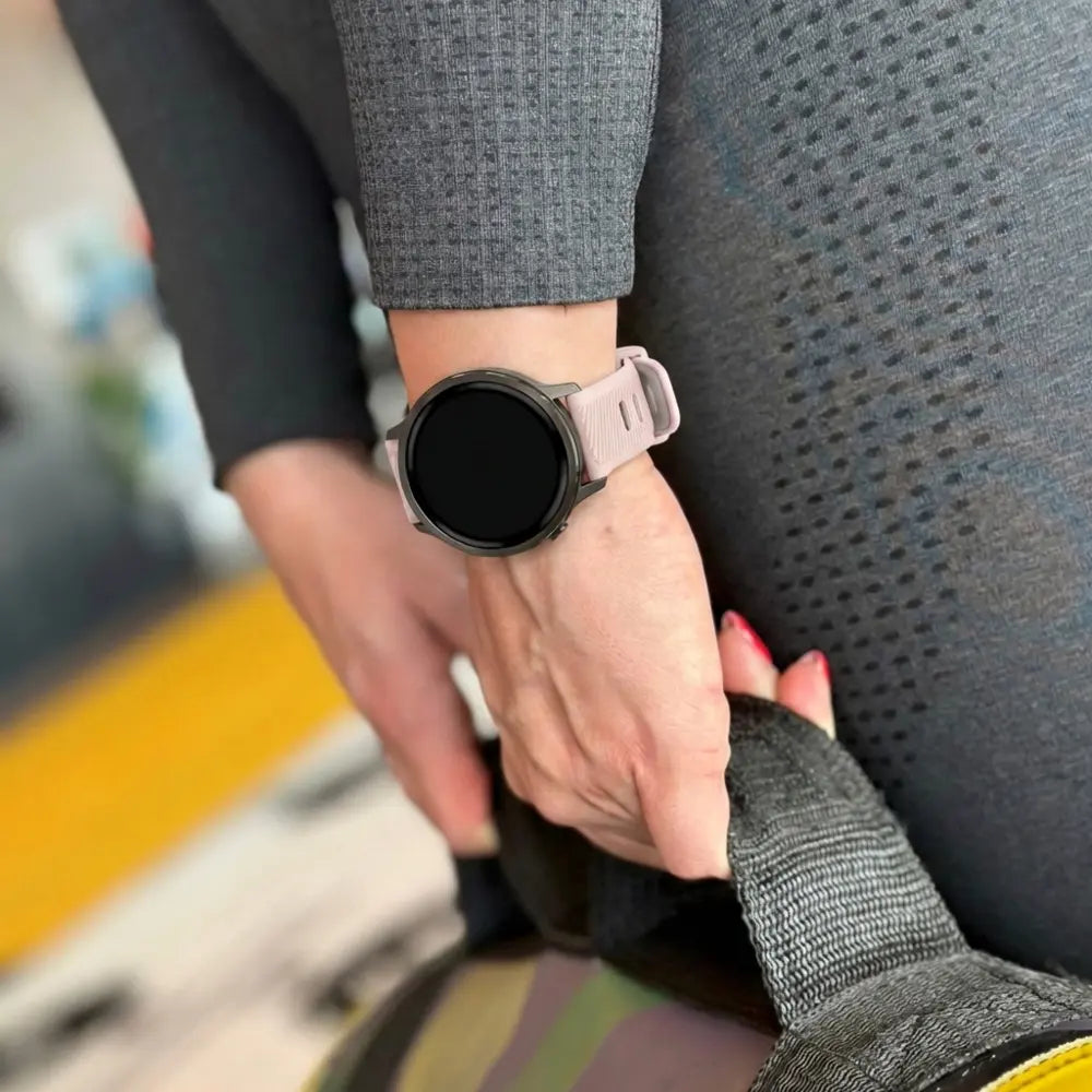 Bandz Bracelet sport avec boucle Garmin Vivomove 3s (rose/blanc)