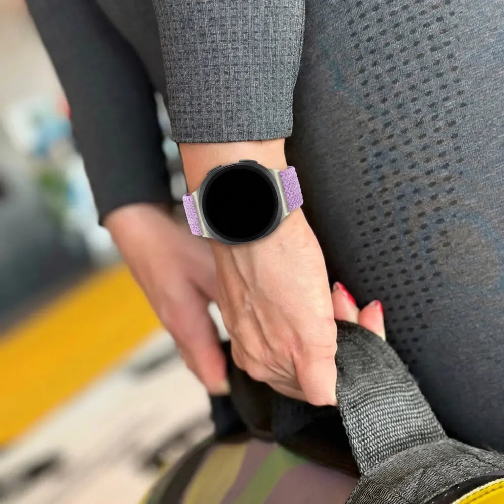 Bandz Bracelet tissé magnétique Samsung Galaxy Watch 8 Classic (lila)