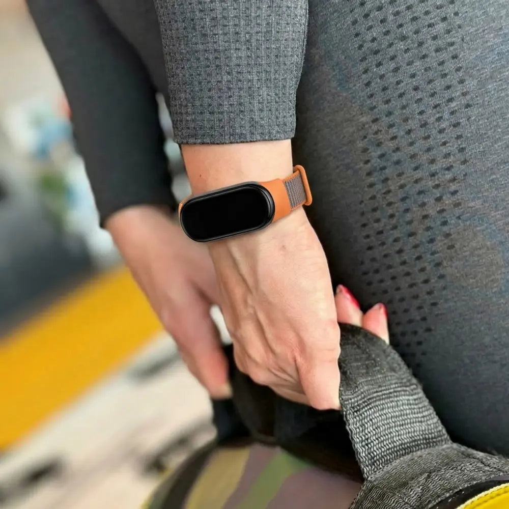 Nylon Strap, orange/brown, lifestyle photo