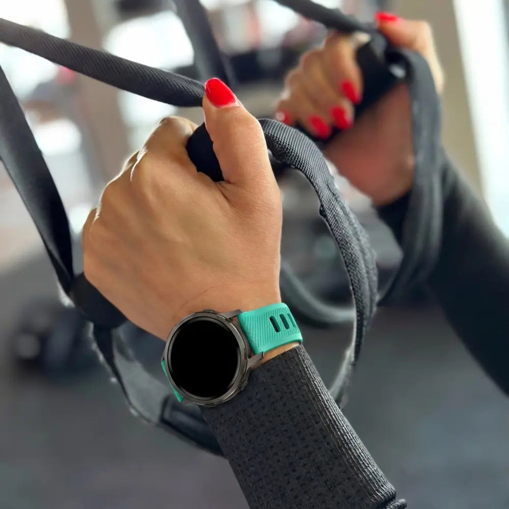 Bandz Bracelet sport avec boucle Garmin Vivomove 3s (turquoise/noir)