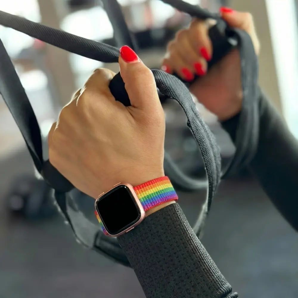 Fitbit Versa - Versa 2 Nylon Strap (Rainbow)