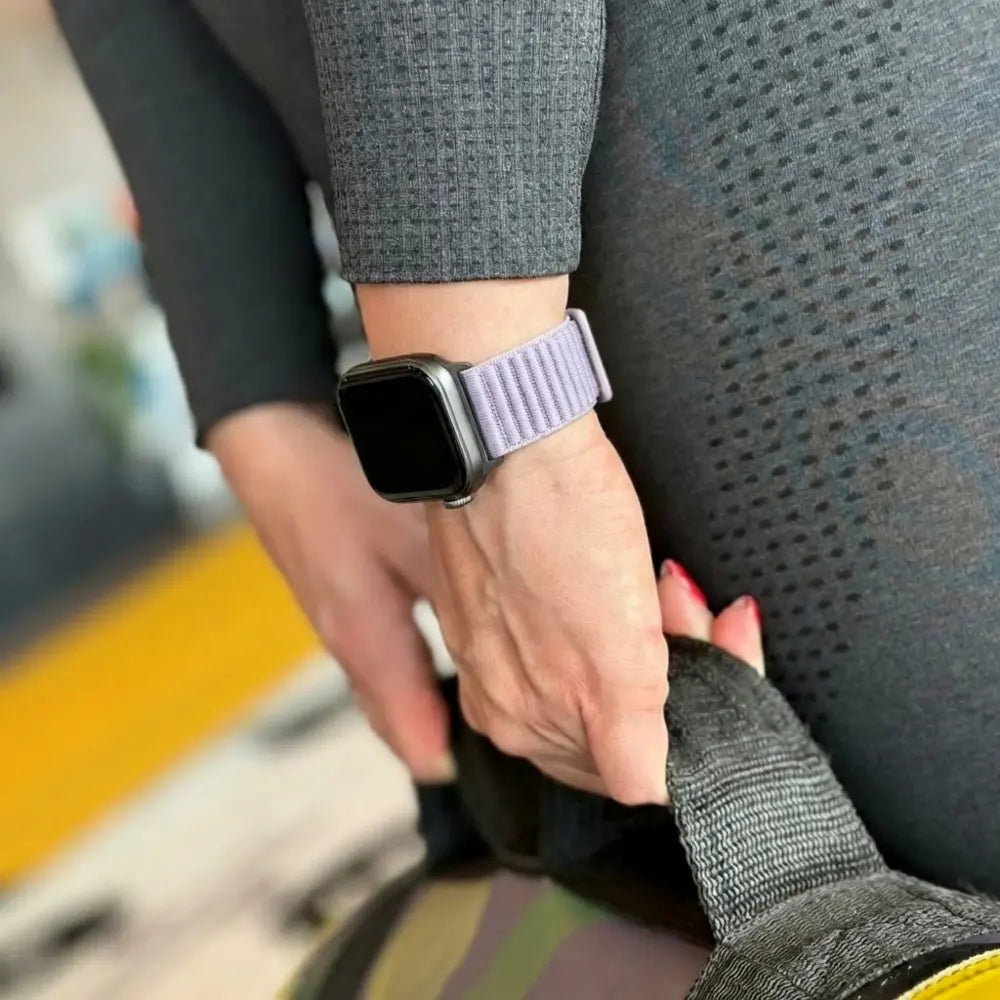 Huawei Watch Fit 4 Pro Nylon Wave Strap (Light Purple)