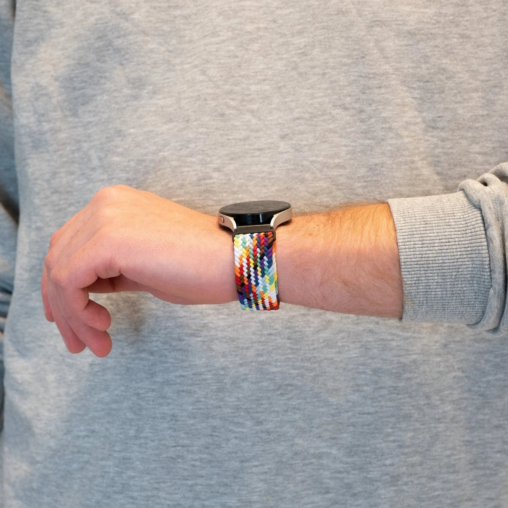 Bandz Bracelet nylon tissé Levowatch Tiny (arc-en-ciel)