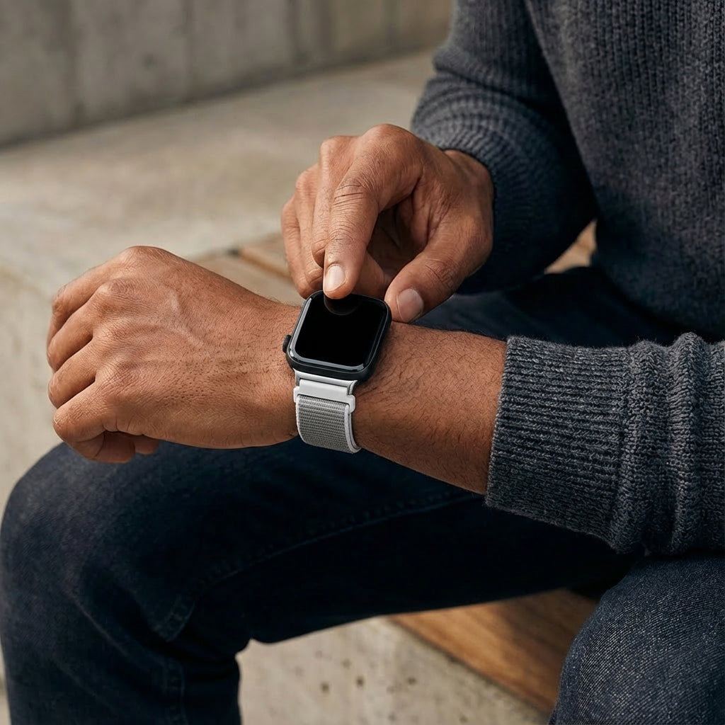 Bracelet nylon Xiaomi Smart Band 8 Pro (gris)