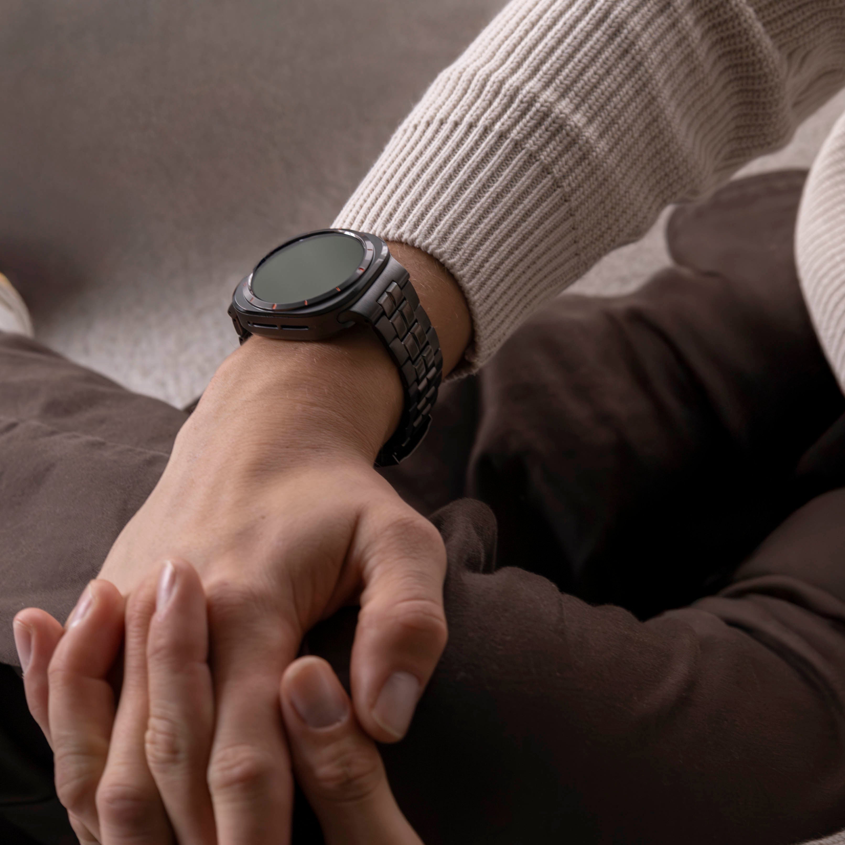 Bracelet titane 'Square' Samsung Galaxy Watch Ultra (graphite)