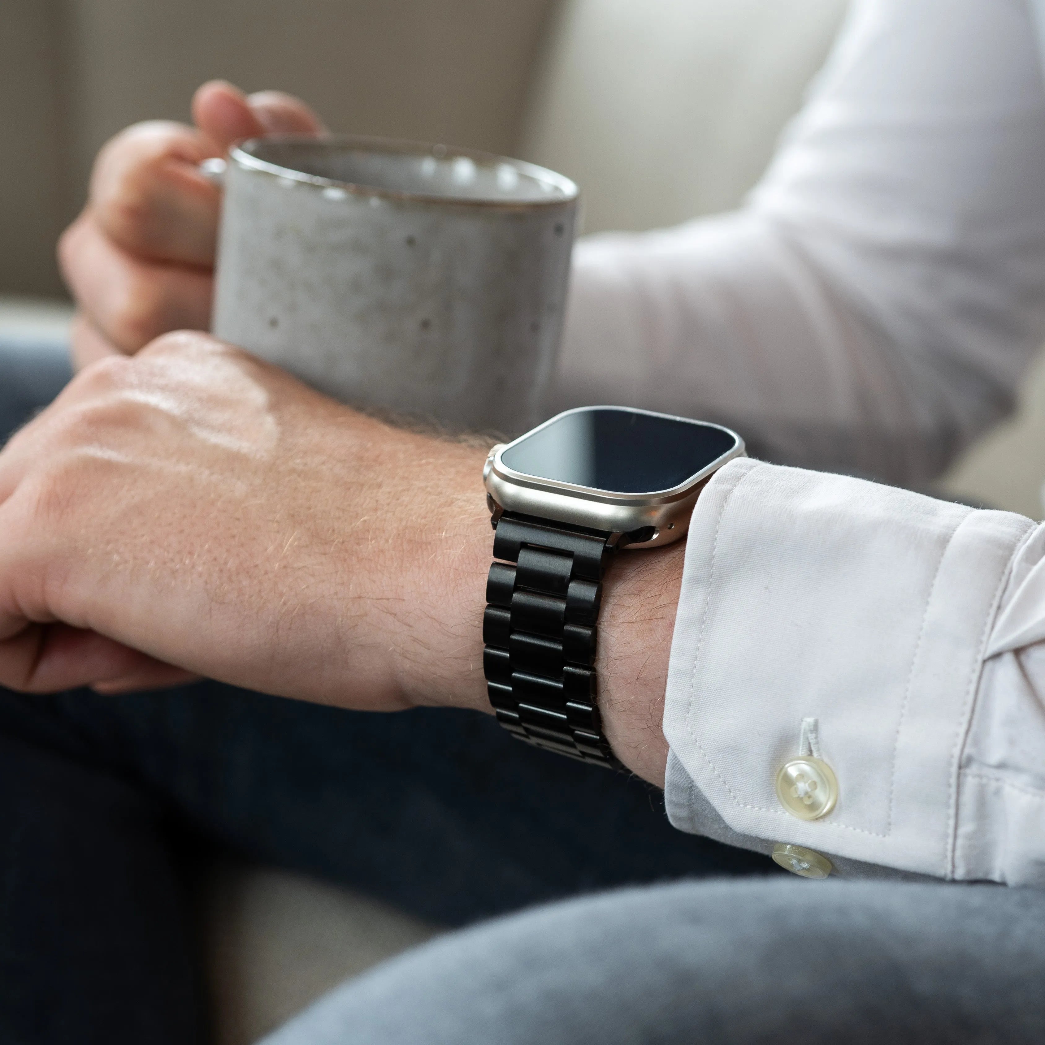 Bracelet titane Apple Watch (noir)