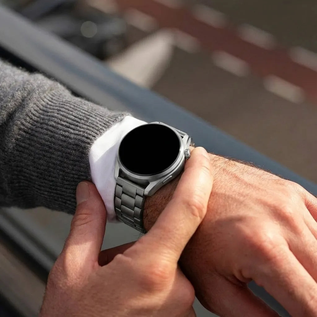 Bracelet titane 'One Push' ICE Smart TKS Rectangular 1.41 (graphite)