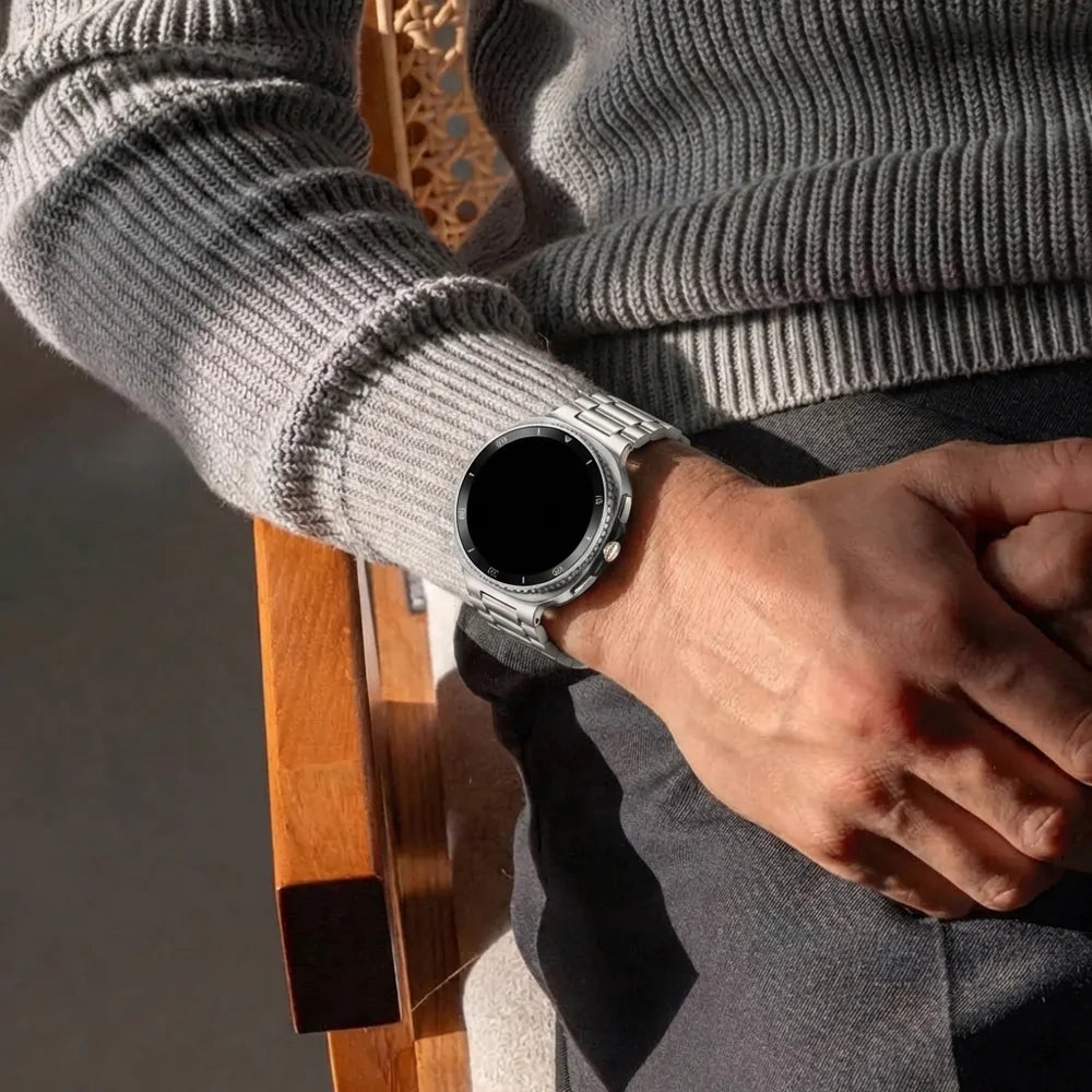 Bracelet acier Samsung Galaxy Watch 8 - 40mm (lumière stellaire)
