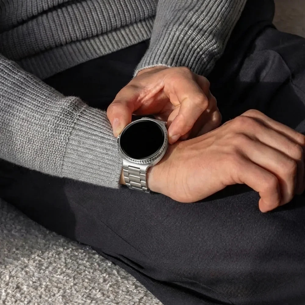 Bracelet acier Samsung Galaxy Watch 8 - 44mm (titane)
