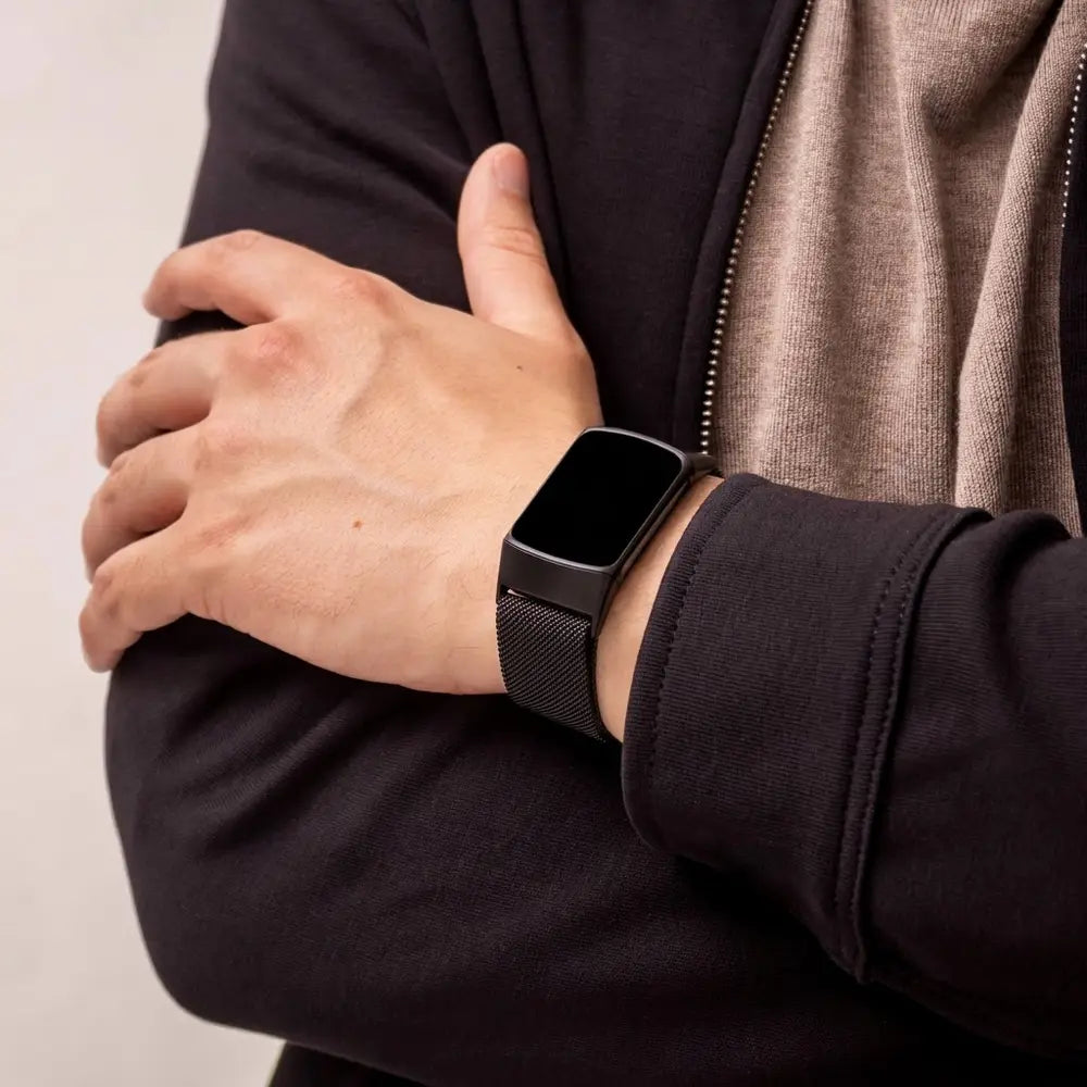 Fitbit Charge 6 Milanese band (zwart)