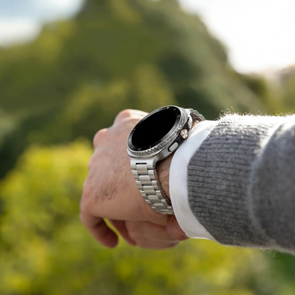 Bracelet acier Samsung Galaxy Watch 8 - 44mm (argent)