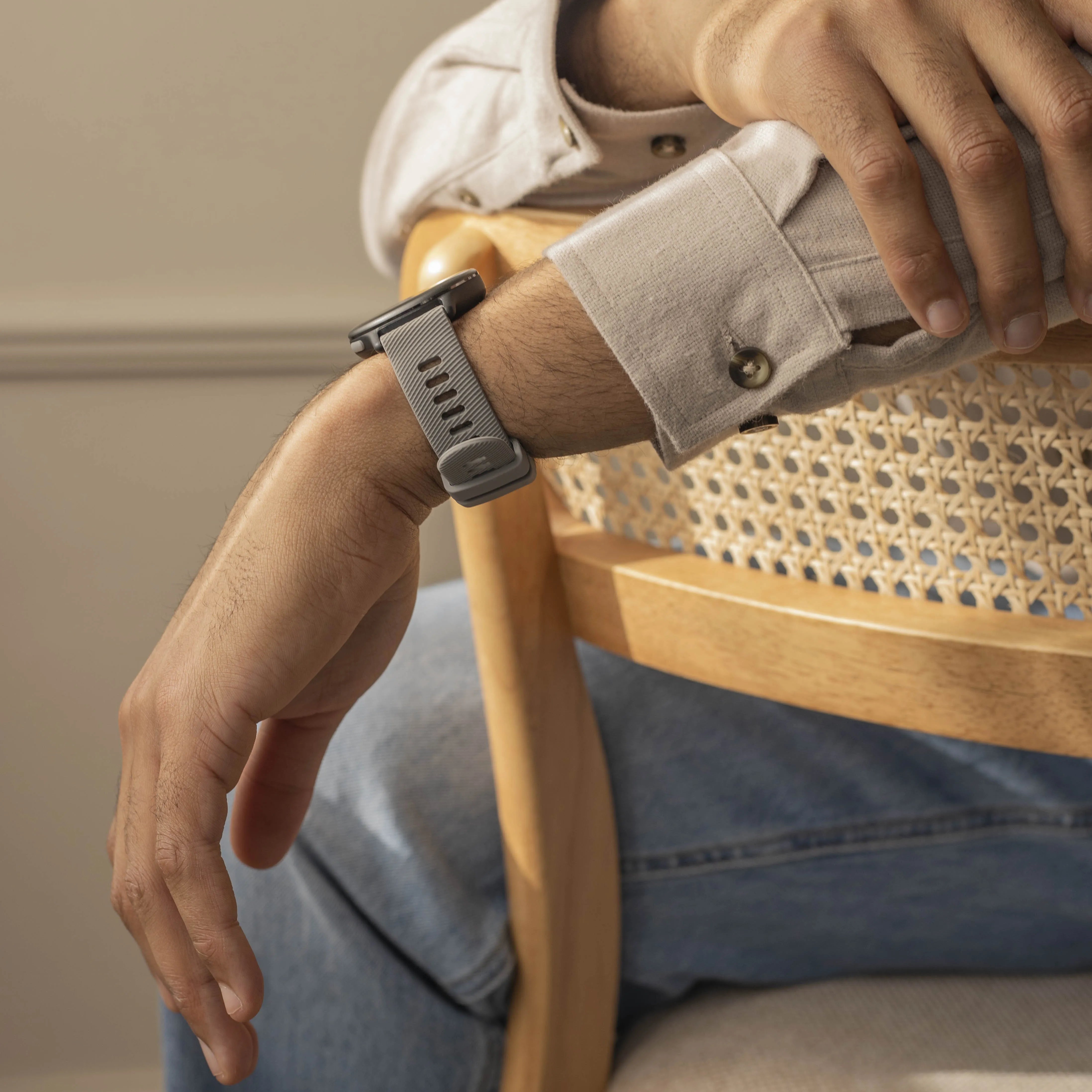 Coros Pace Pro Silicone Strap (Light Gray)