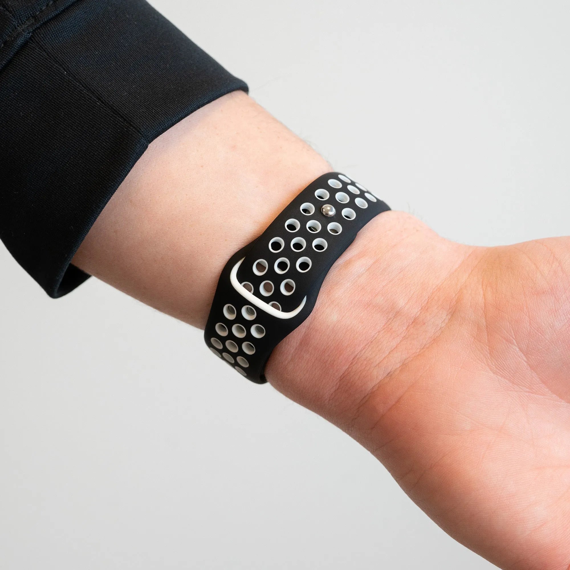 Bandz Bracelet sport 'Deluxe' ICE Smart 3.0 Rectangular 1.78 (noir/blanc)