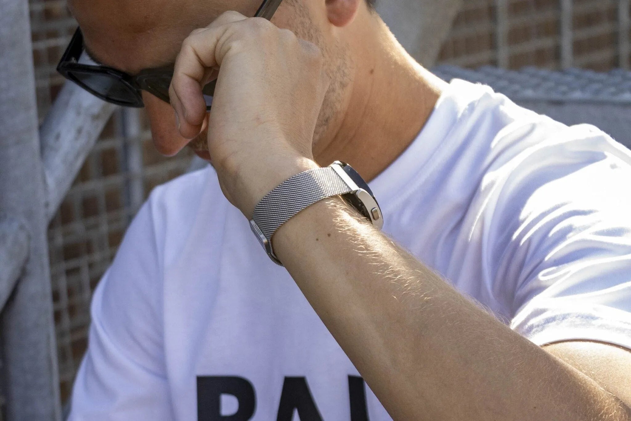 BALR Bracelet milanais Polar Pacer (argent)