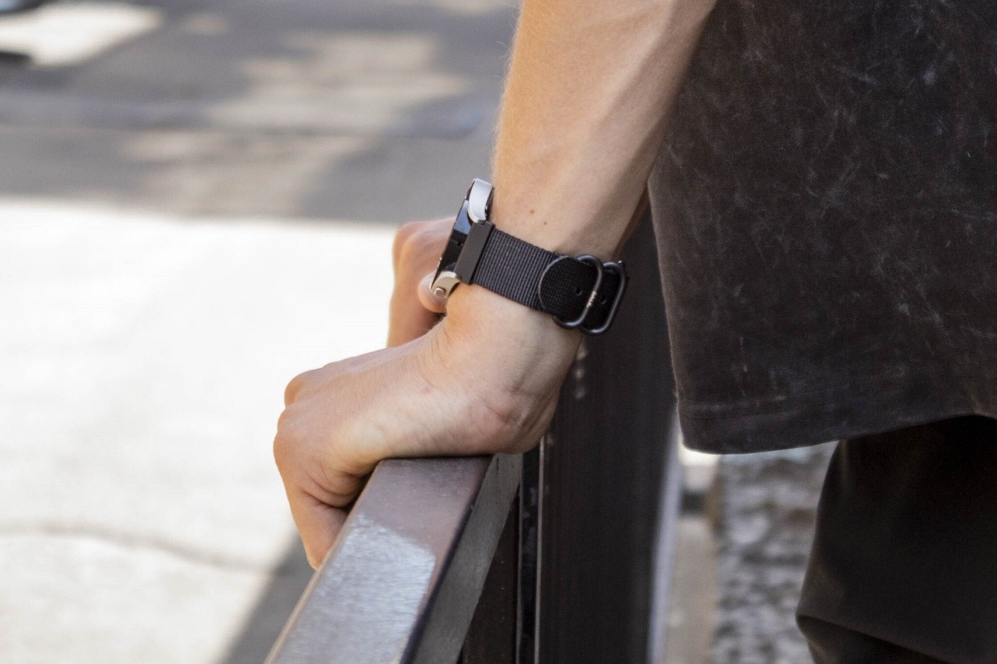 BALR Bracelet nylon avec boucle Samsung Galaxy Watch 6 44mm (noir)