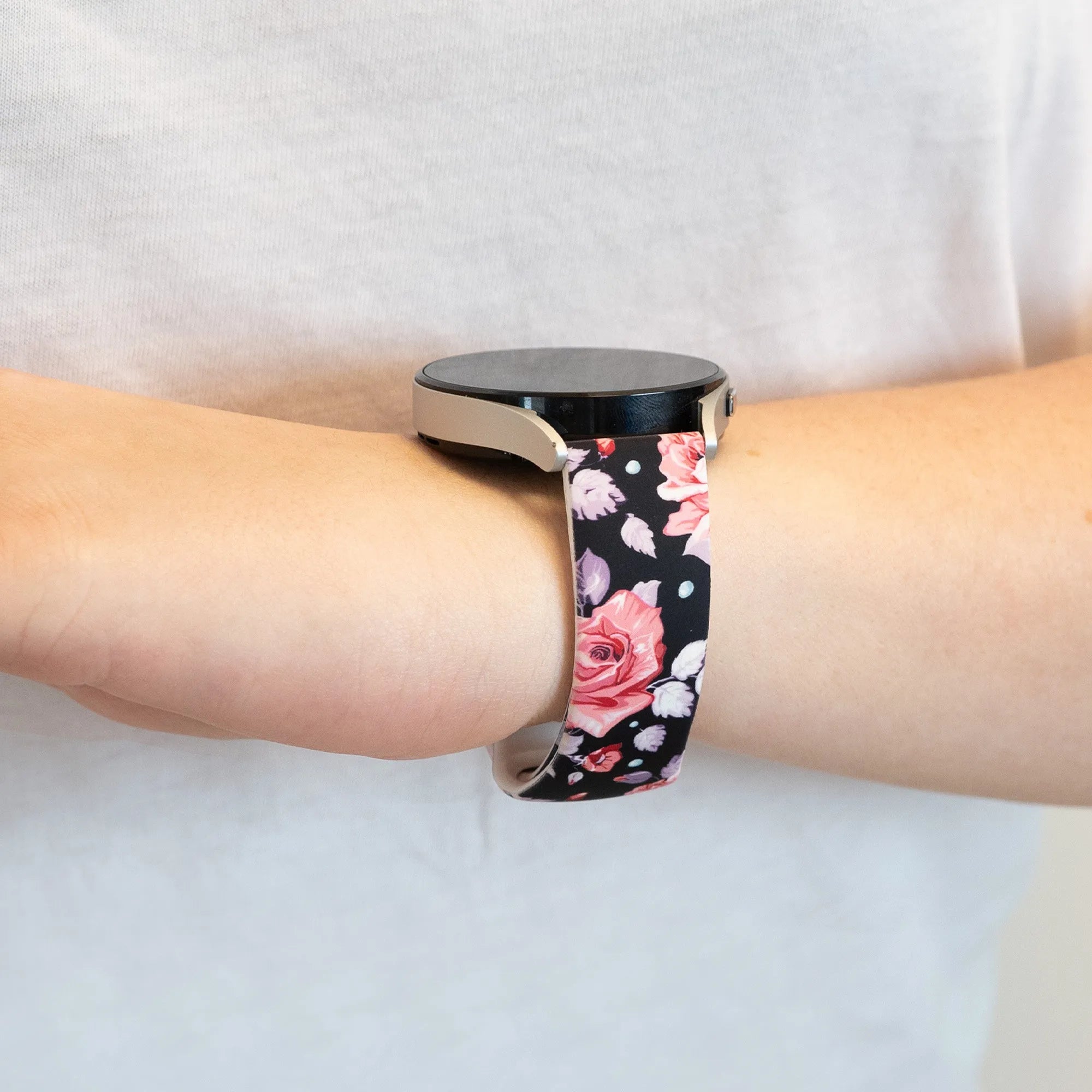 Bandz Bracelet silicone 'Fleurs' ICE Smart 3.0 Rectangular 1.78