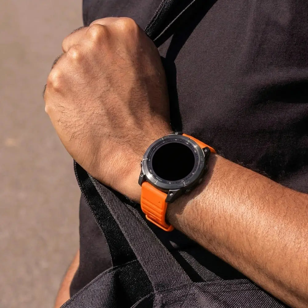 Garmin Fenix 7 Outdoor Silicone Strap (Orange)
