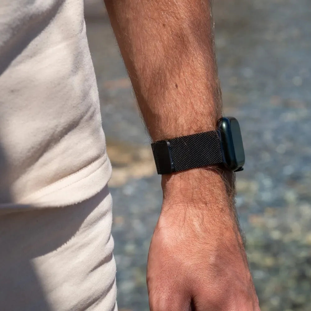 Bracelet Milanais Apple Watch (noir)