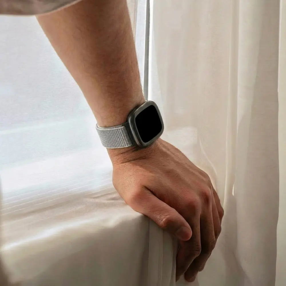 Fitbit Versa 4 Nylon Strap (Grey)