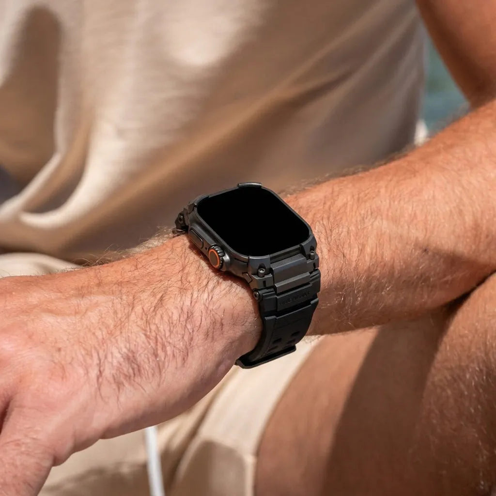 Bracelet silicone 'Cuatro garras' Apple Watch (noir)