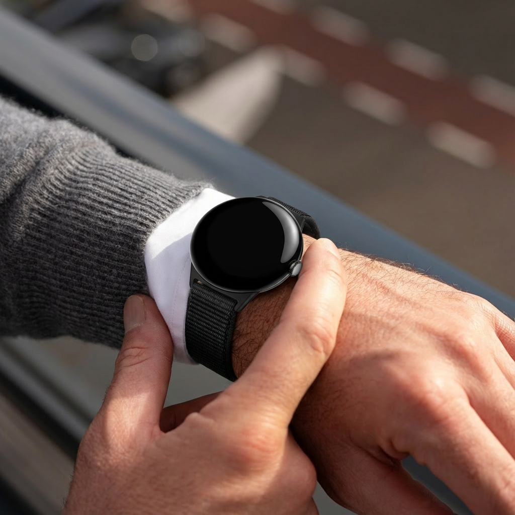 Bracelet nylon Google Pixel Watch 3 - 45mm (noir)