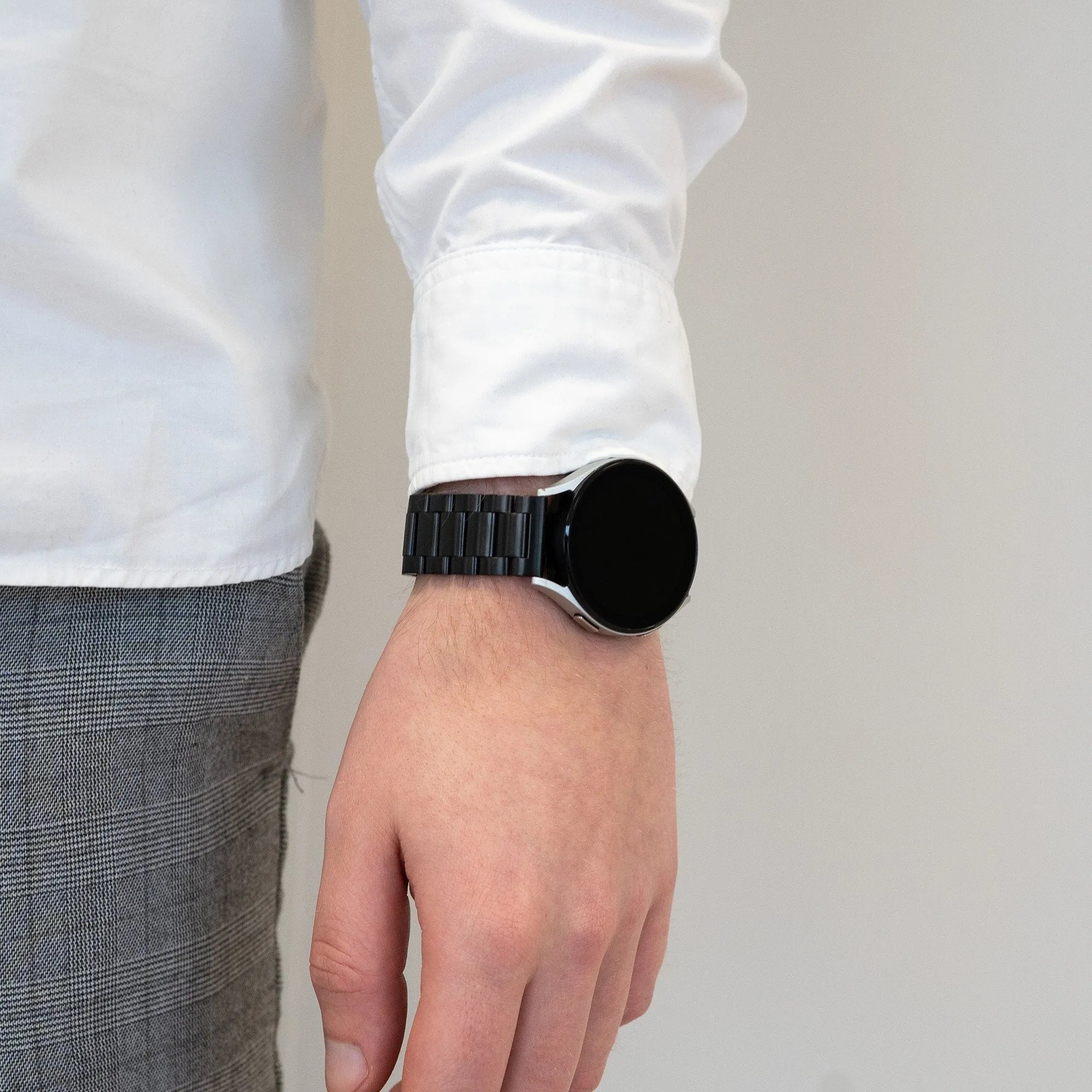 Bandz Bracelet acier 'Classic' Amazfit Cheetah (Pro) (noir)