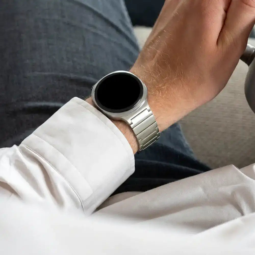 Bandz Bracelet titane 'One Bead' Samsung Galaxy Watch 8 - 44mm (titane)