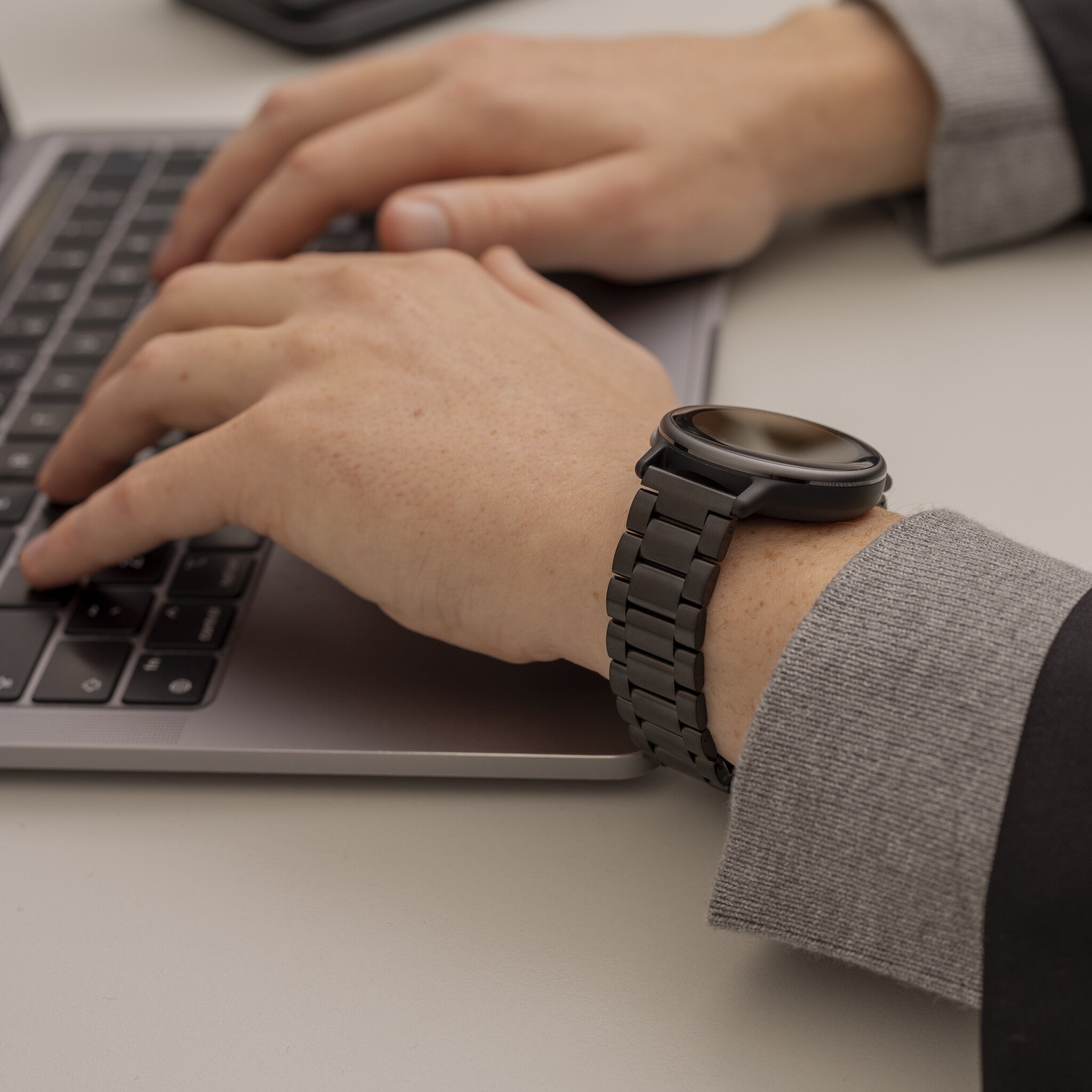 Bracelet acier Samsung Galaxy Watch 5 - 40mm (noir)