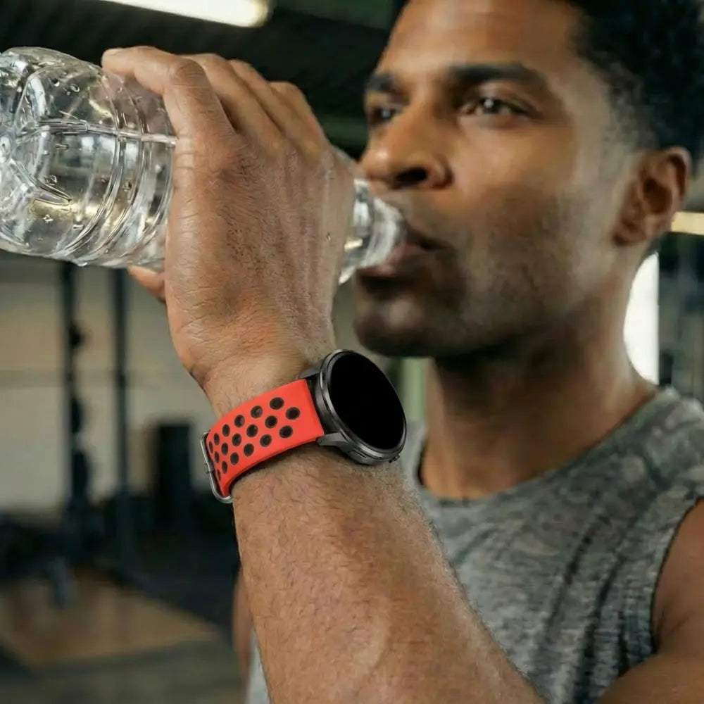 Bandz Bracelet sport 'Deluxe' Garmin Bounce 2 (rouge/noir)