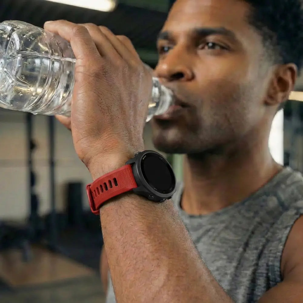 Bracelet sport á boucle Garmin Vivoactive 5 (rouge/noir)