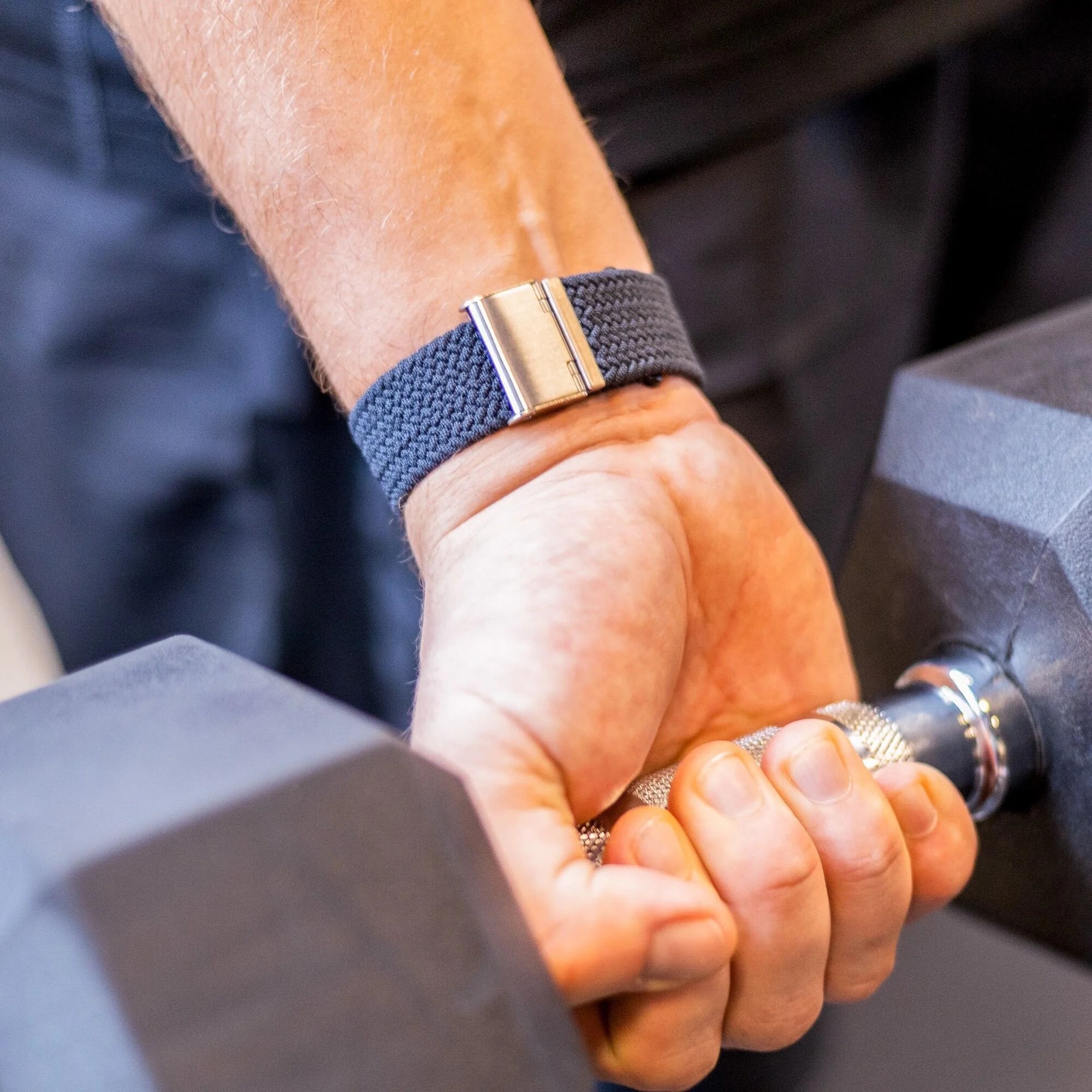 Bracelet tressé Apple Watch (charbon)