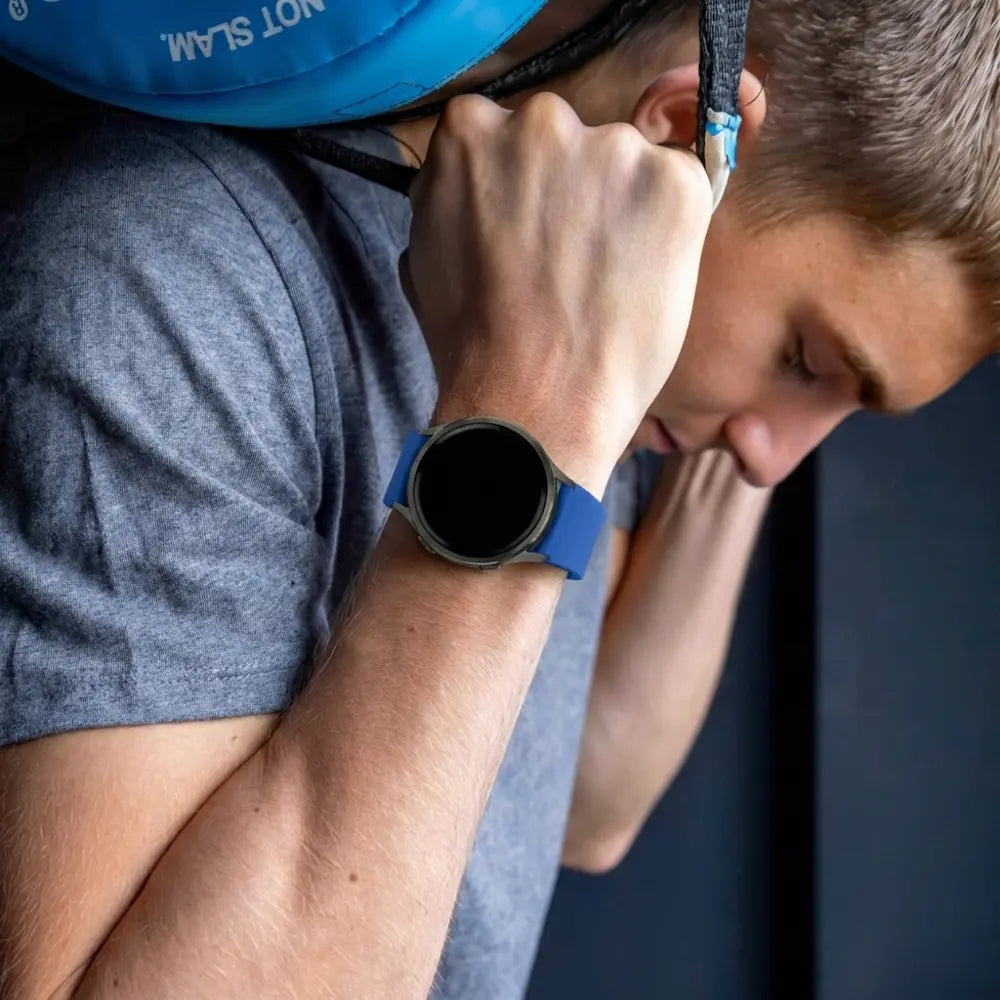 Bandz Bracelet sport 'Deluxe' Garmin Vivomove Style (bleu royal)