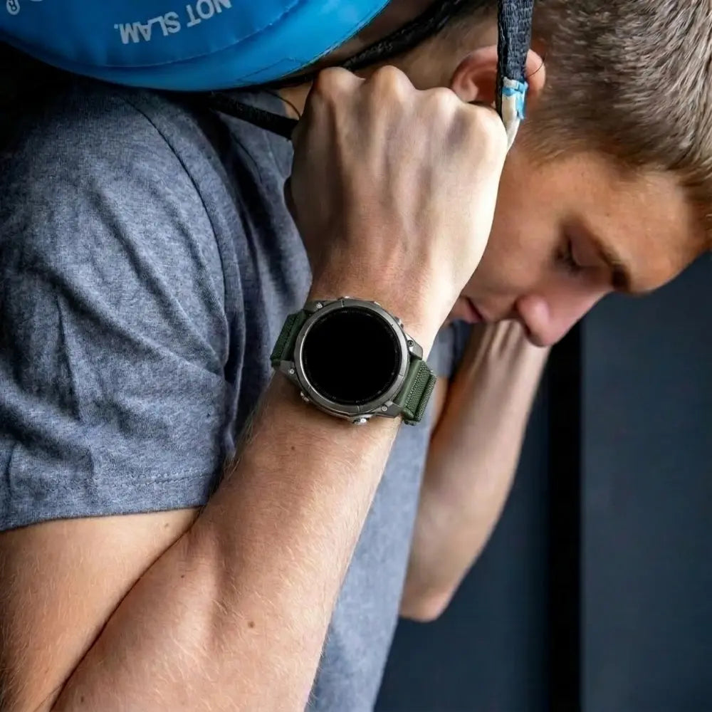 Bracelet nylon premium Garmin Tactix 8 - 47mm (vert)