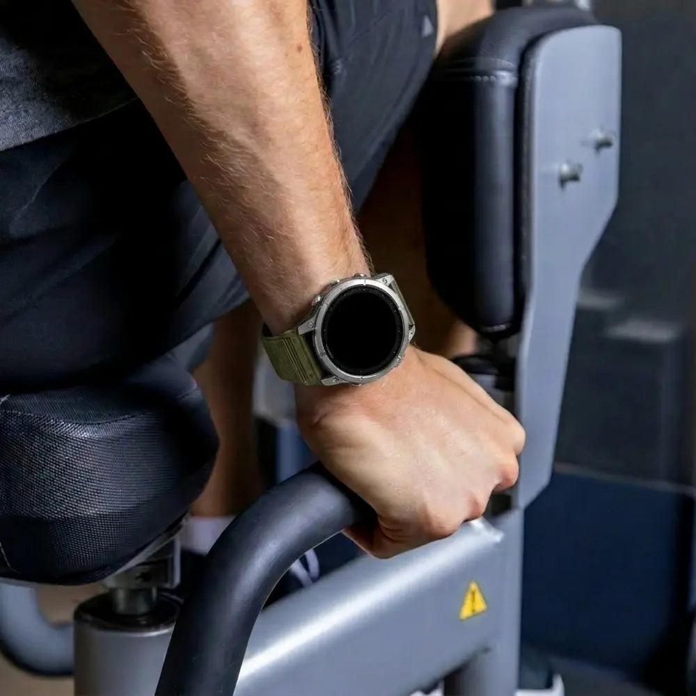 Bracelet nylon premium avec boucle Garmin Tactix 8 - 47mm (vert)