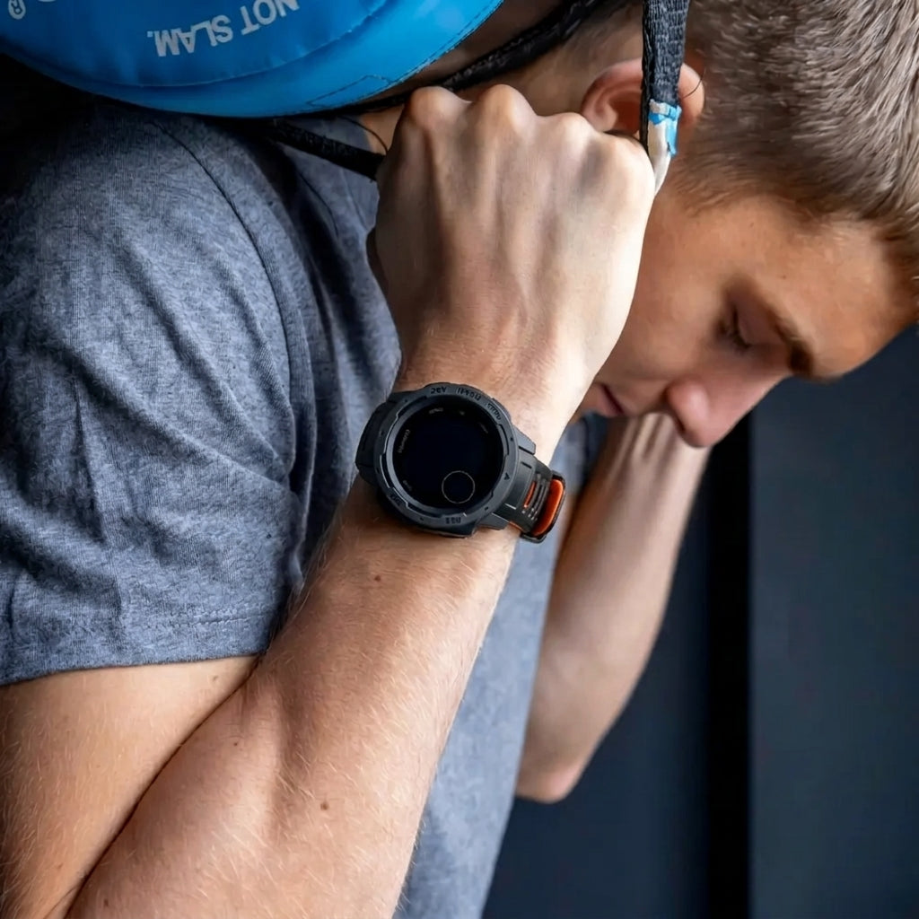 Bracelet sport Garmin Instinct 1 / 2 (noir/rouge)