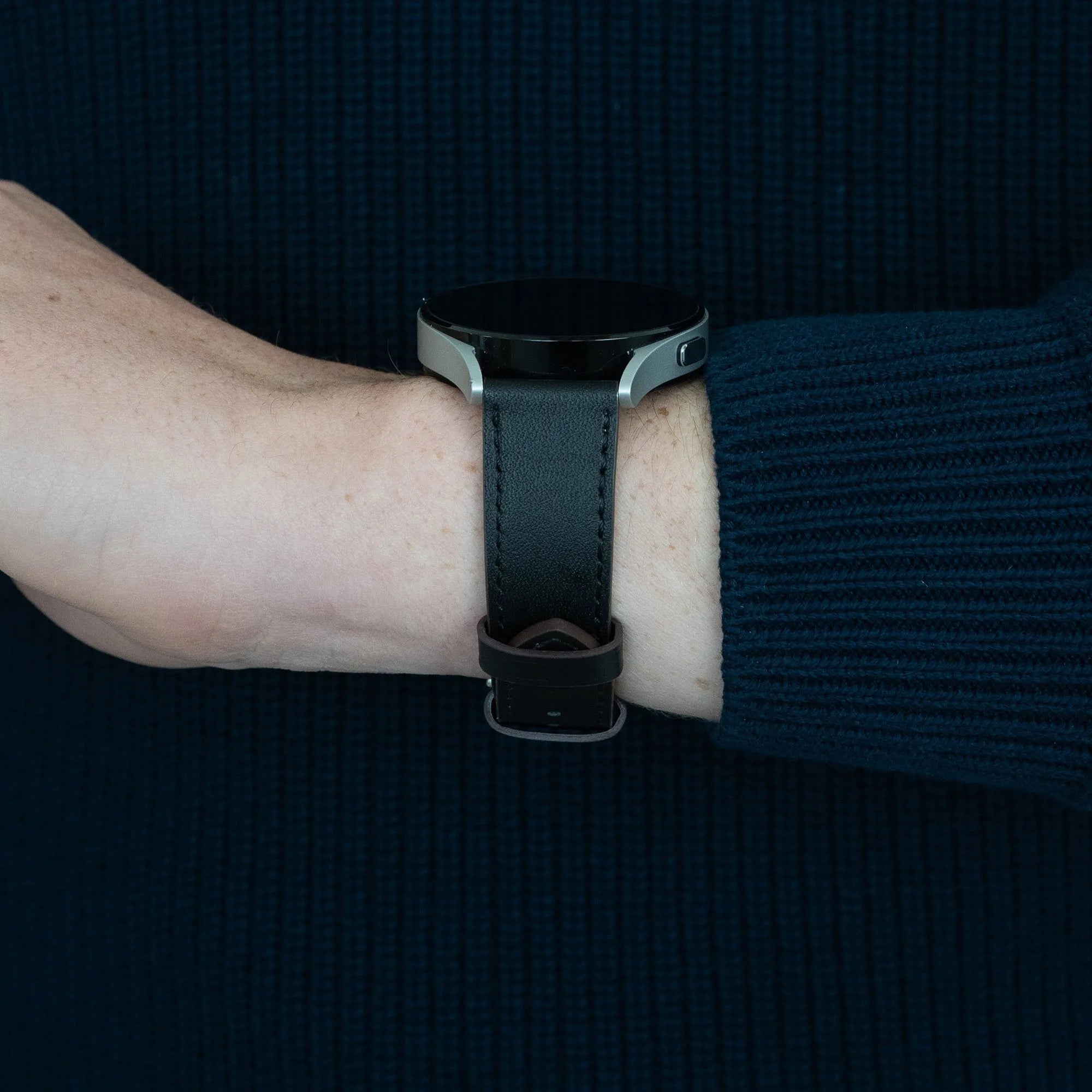 Bandz Bracelet cuir 'Deluxe' OnePlus Watch 4 - 47mm (noir)