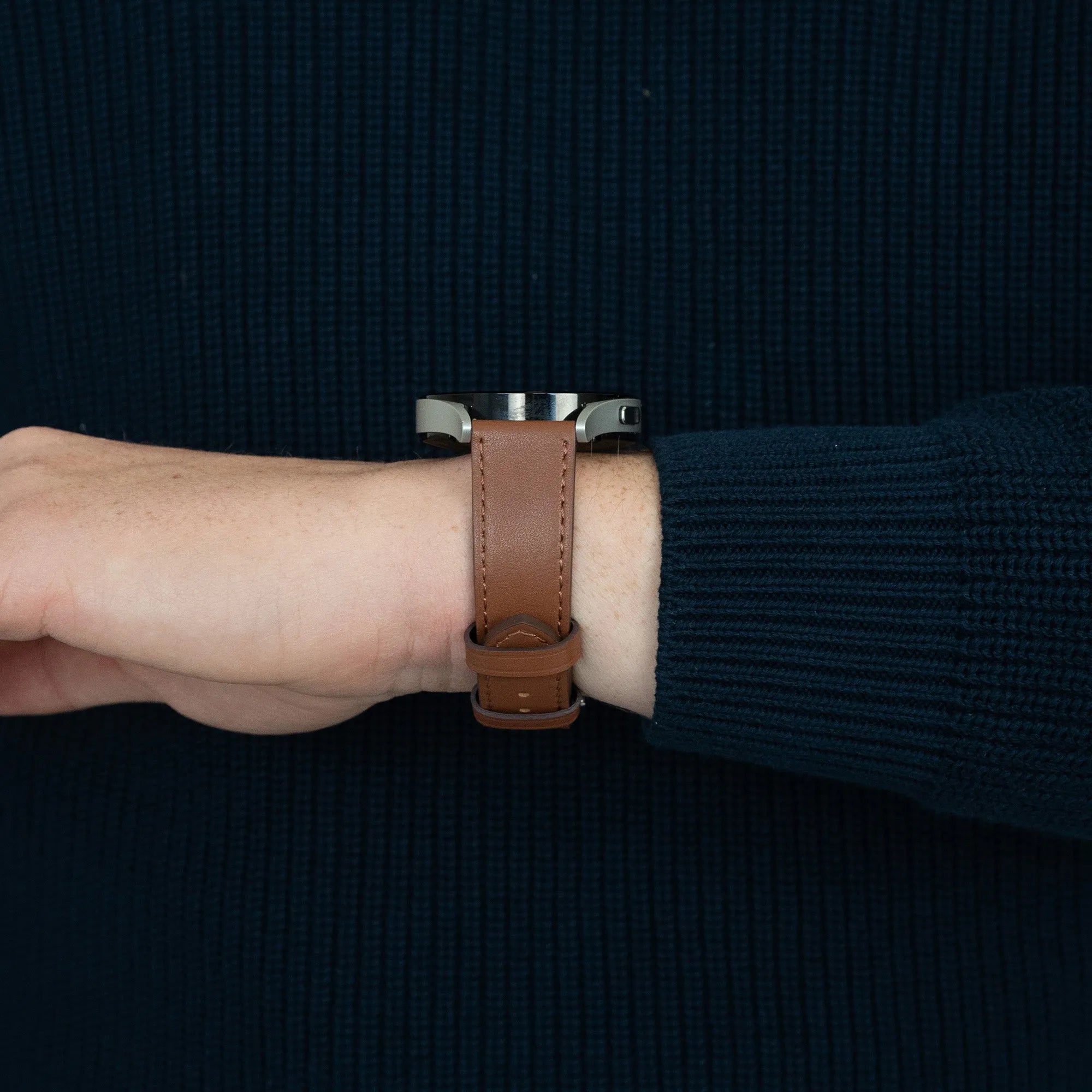 Bandz Bracelet cuir "Deluxe" Xiaomi Amazfit Bip (marron)