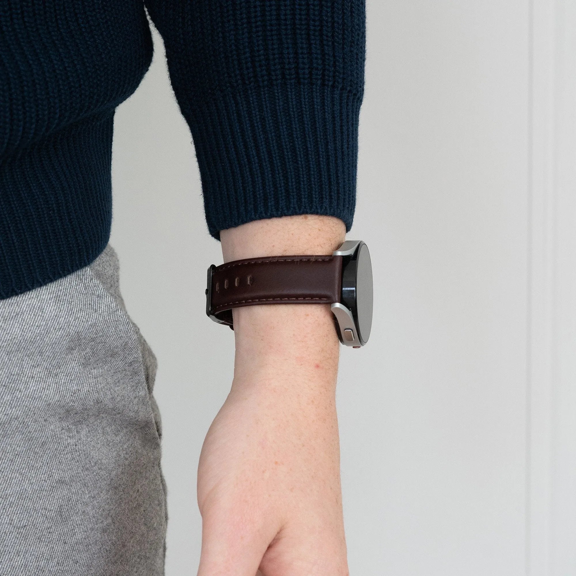 Bandz Coros Apex 42mm Leather Strap 'Classic' (Dark Brown)