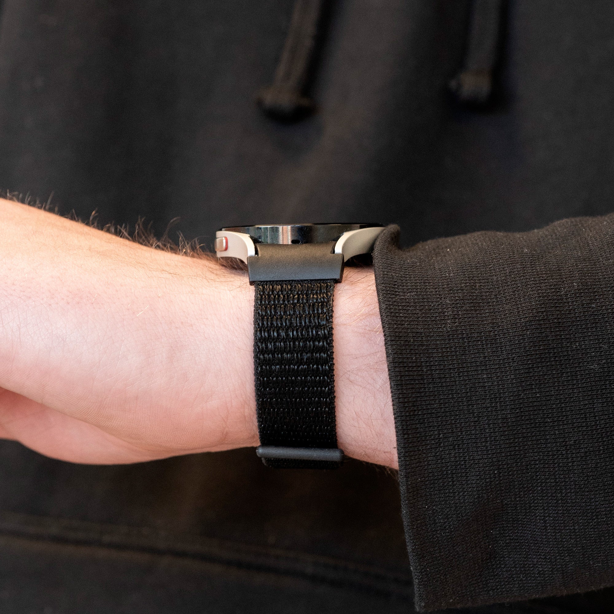 Nylon Strap 'One Push', black, lifestyle photo