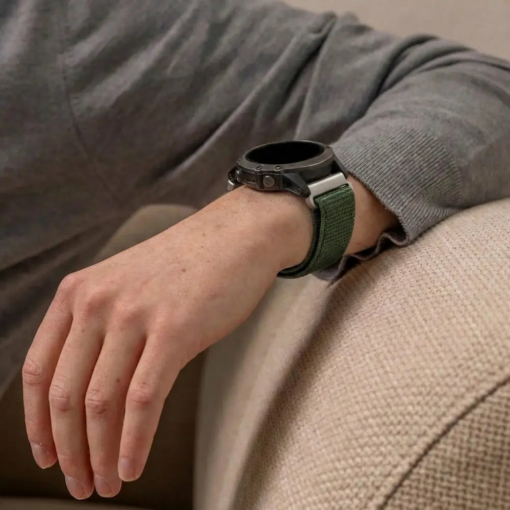 Bracelet nylon Garmin Fenix 7 (vert)