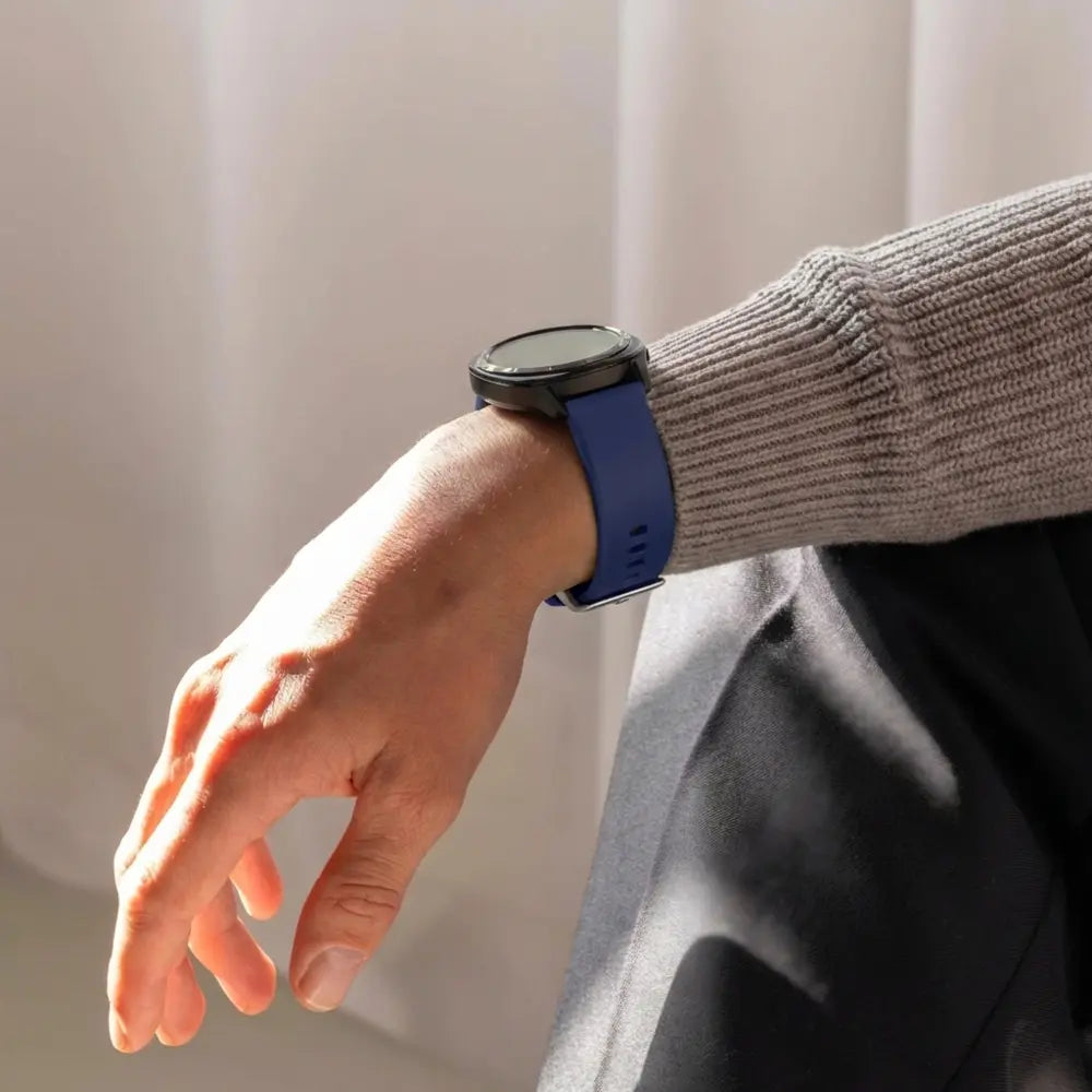 Bandz Bracelet silicone 'Classic' Garmin Vivomove 3s (bleu foncé)