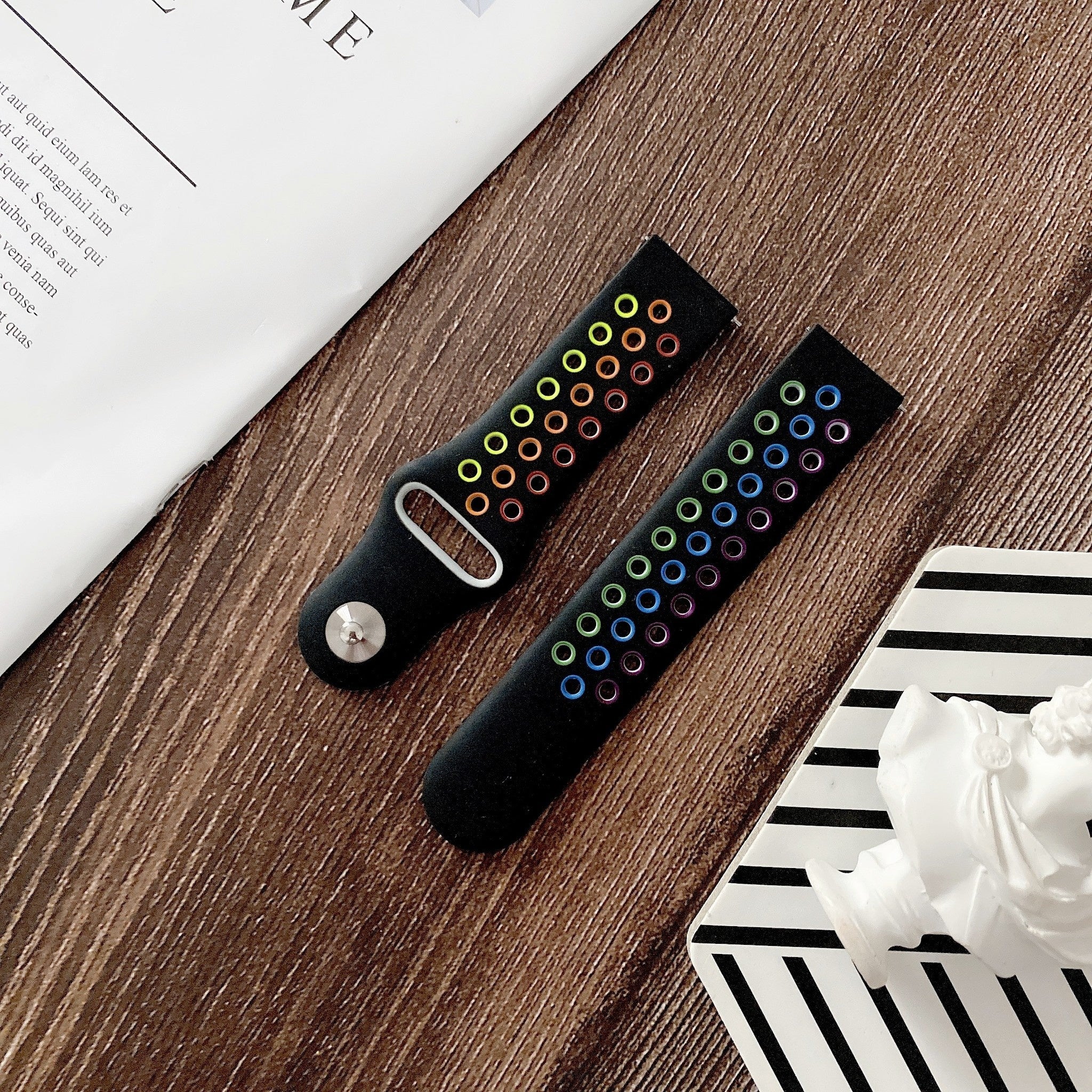 Bracelet sport Withings Steel HR Sport (noir/coloré)