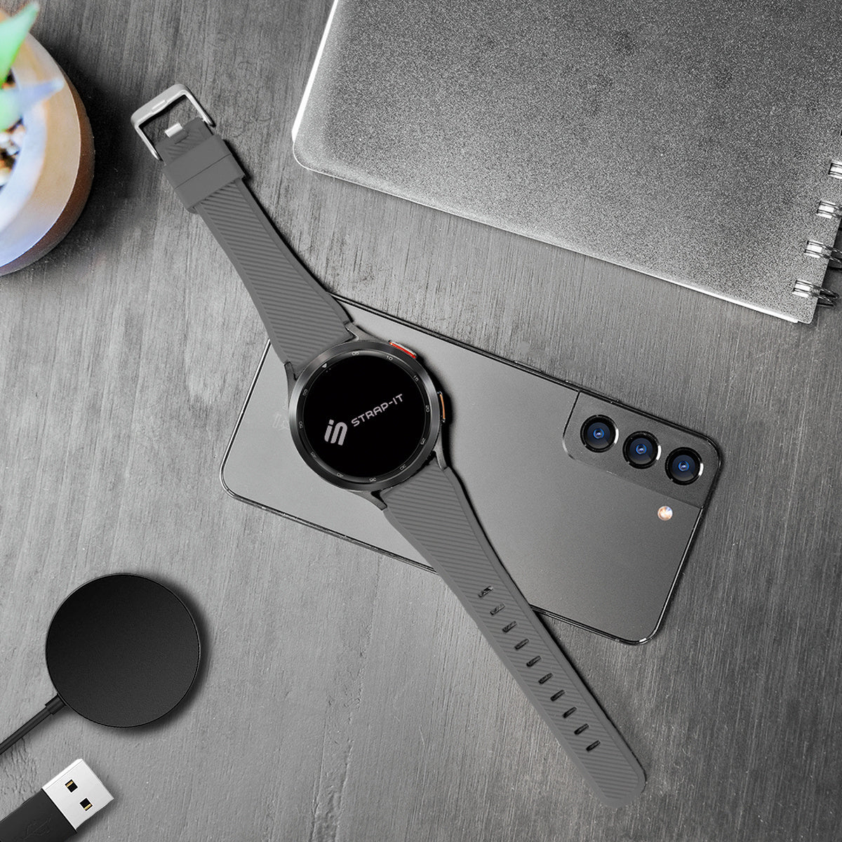 Polar Street X Twill Silicone Strap (Grey)