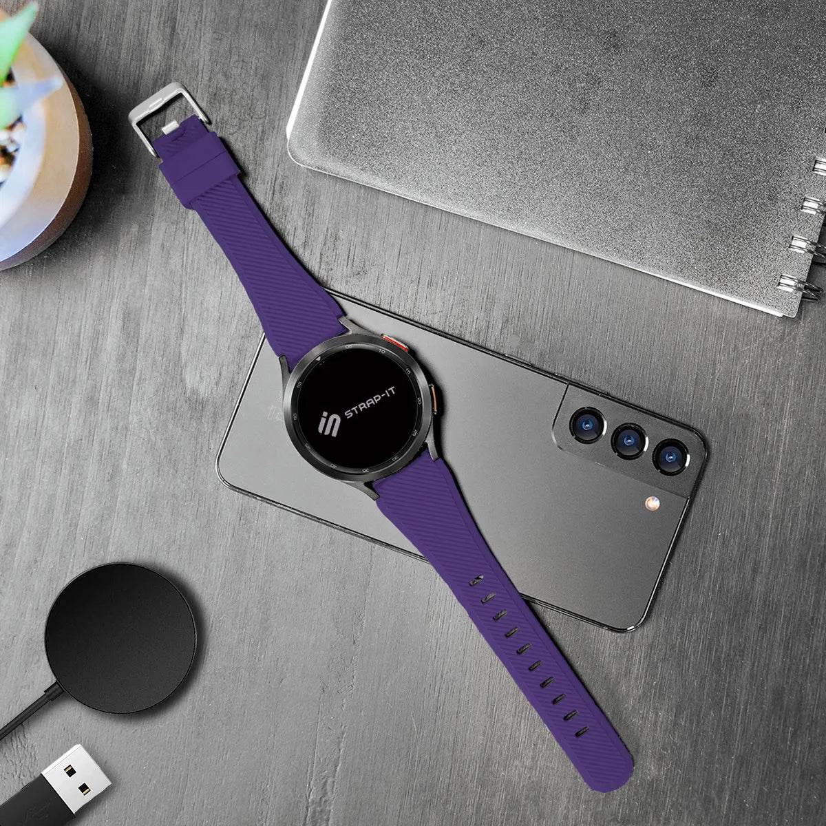 Polar Street X Twill Silicone Strap (Purple)