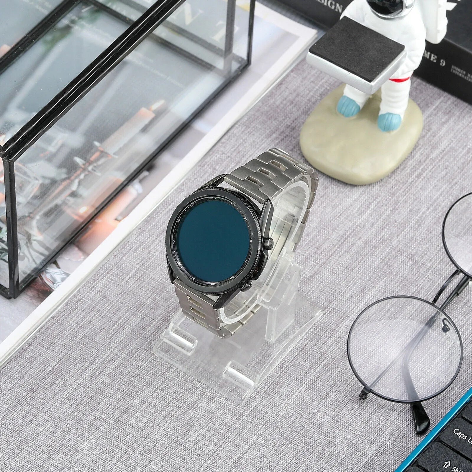 Bracelet titane grain (fermoir plat) Suunto Nautic S (argent)
